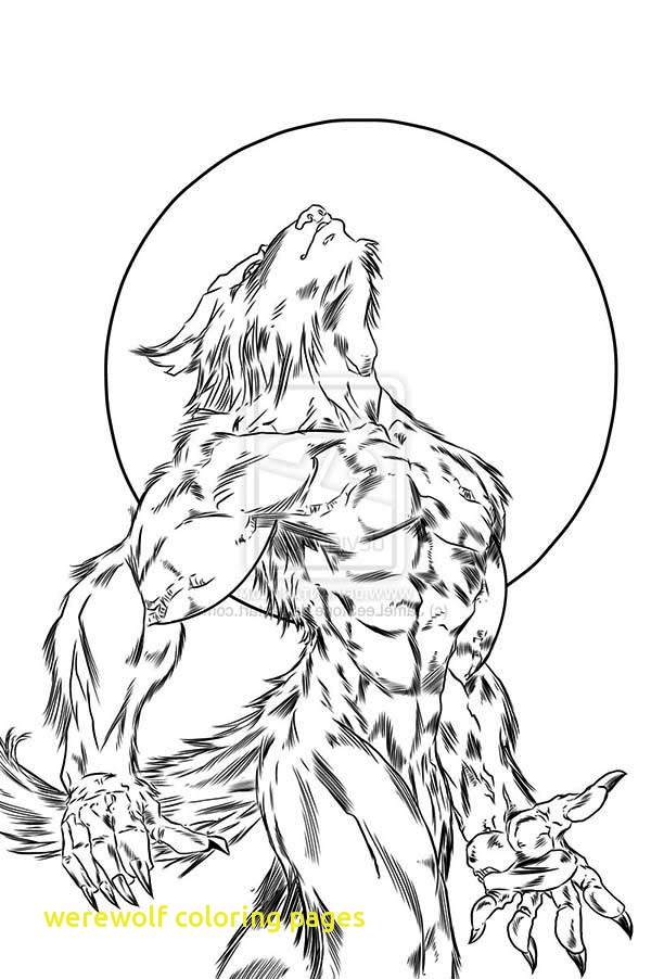 39 Spooky Werewolf Coloring Pages Printable 4