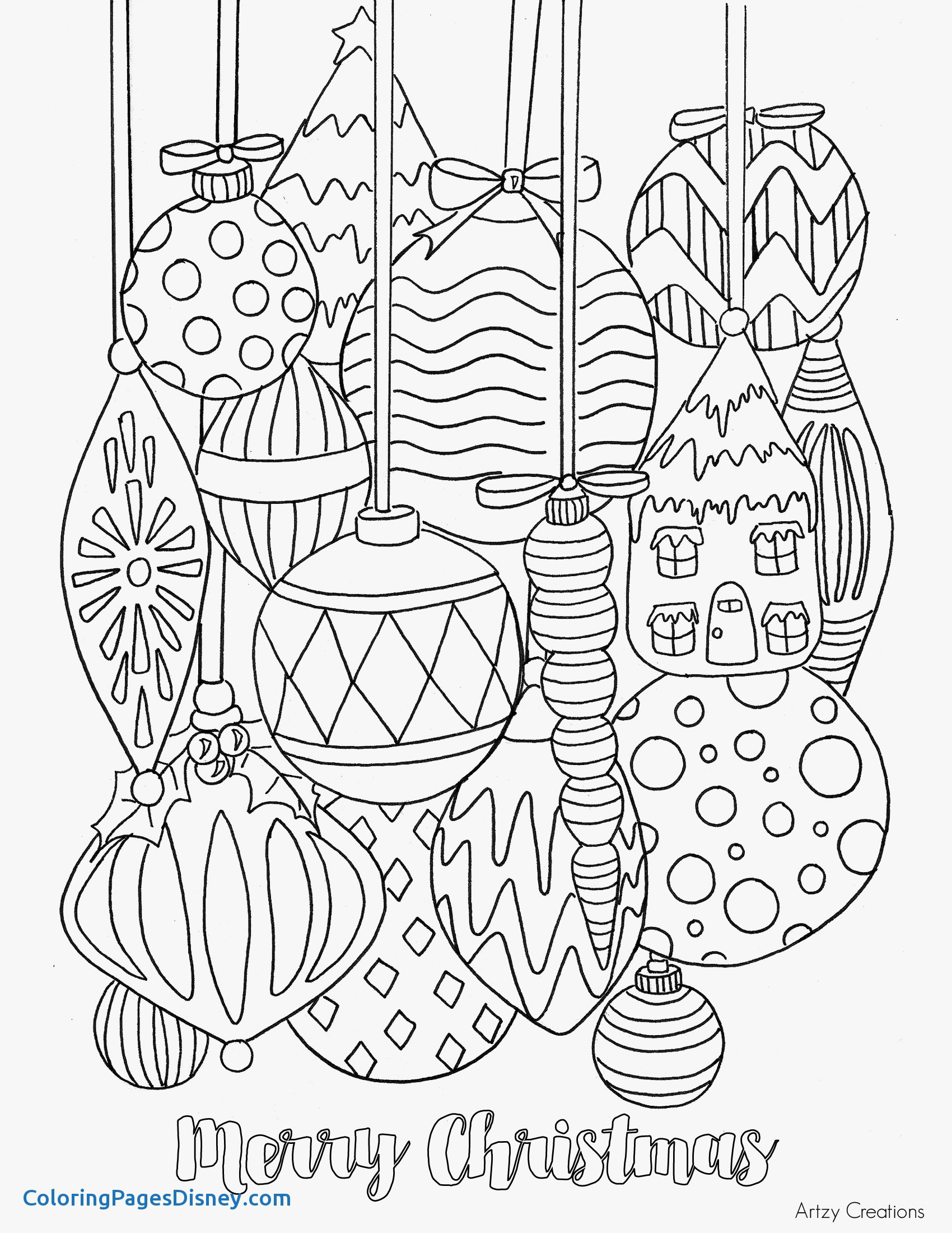 92 Stunning Christmas Coloring Pages Printable 1