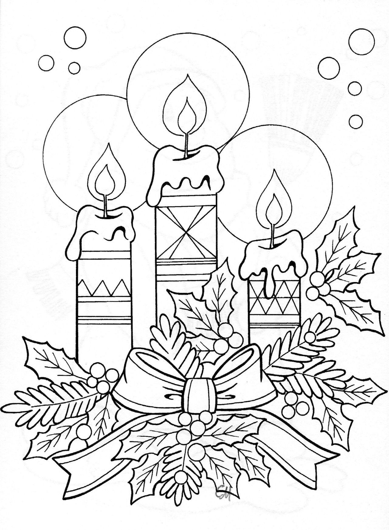 92 Stunning Christmas Coloring Pages Printable 13