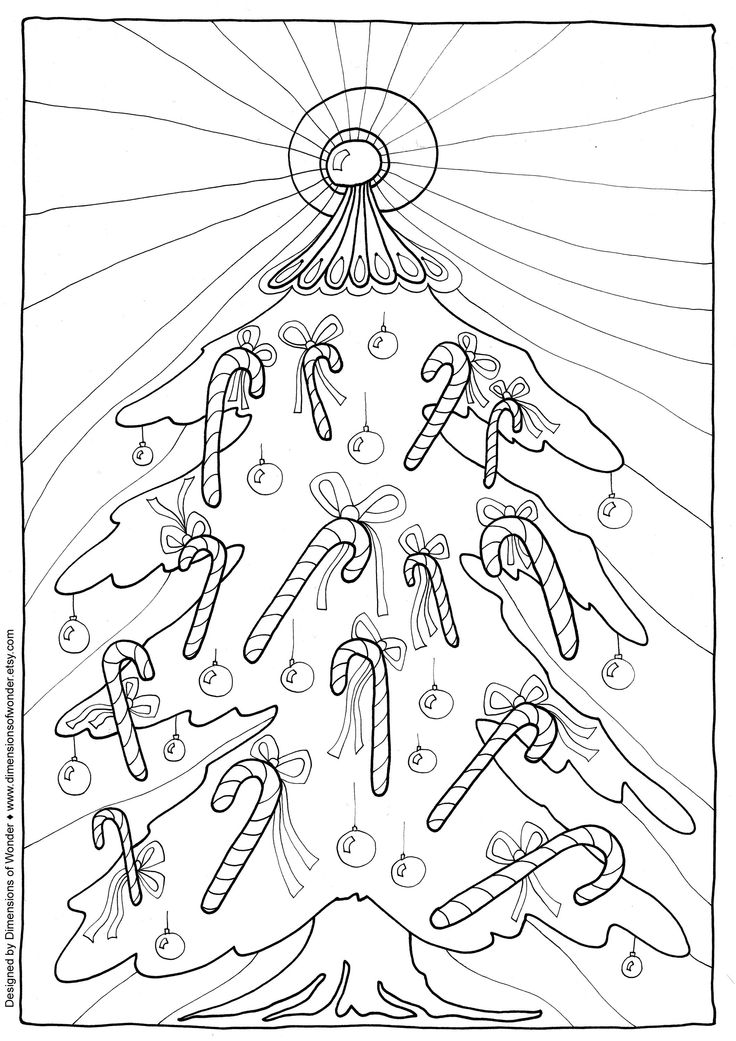 92 Stunning Christmas Coloring Pages Printable 15