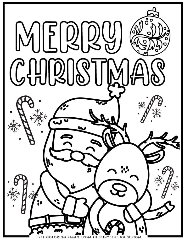 92 Stunning Christmas Coloring Pages Printable 17