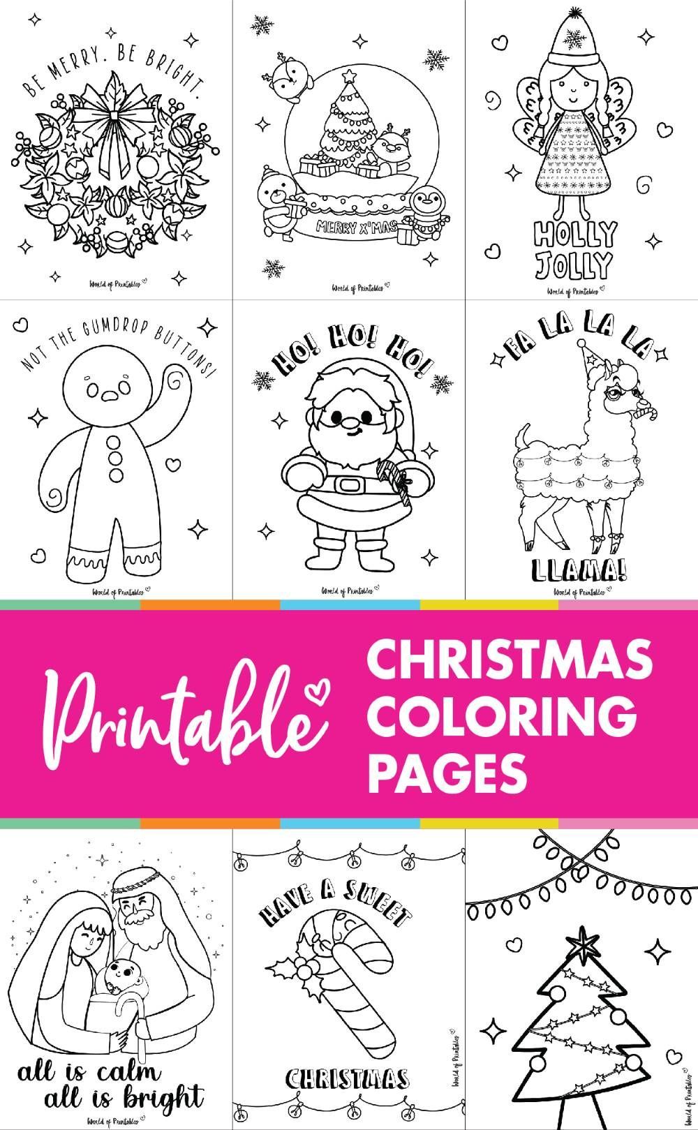 92 Stunning Christmas Coloring Pages Printable 31