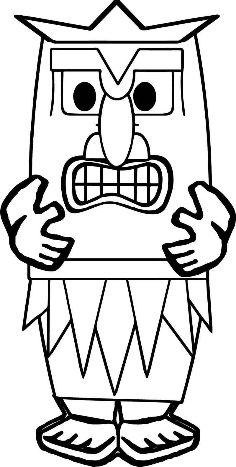 93 Tiki Coloring Pages Printable 10