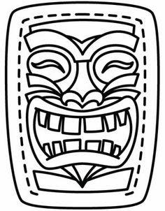 93 Tiki Coloring Pages Printable 12