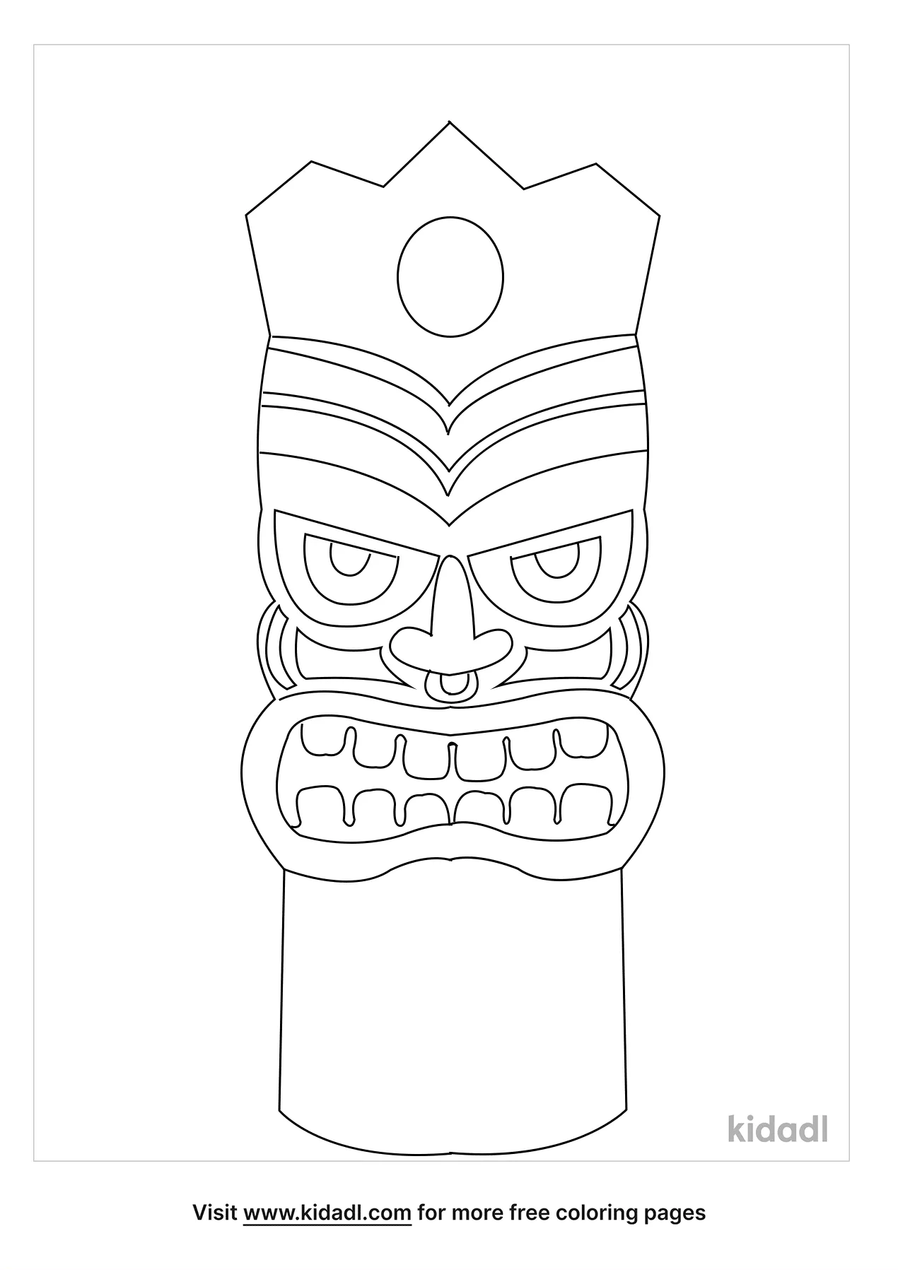 93 Tiki Coloring Pages Printable 28