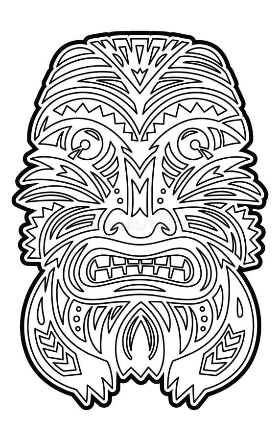 93 Tiki Coloring Pages Printable 29