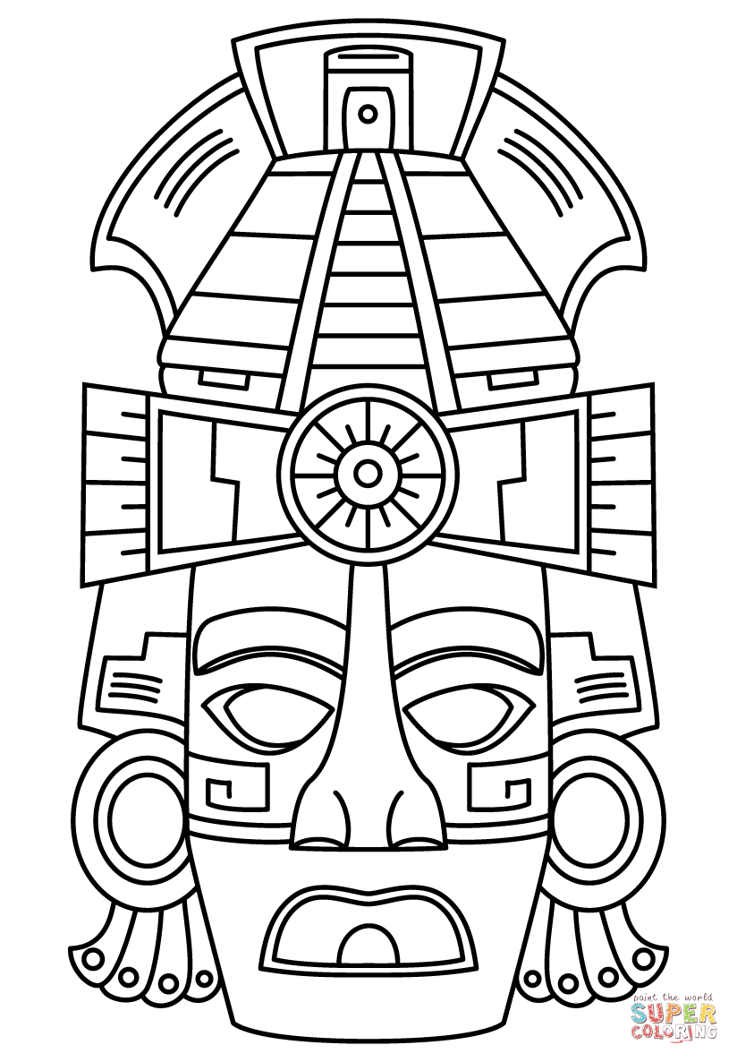 93 Tiki Coloring Pages Printable 42