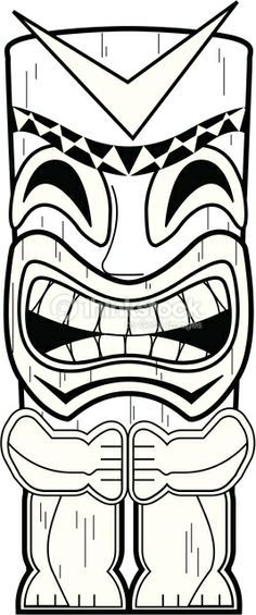 93 Tiki Coloring Pages Printable 52