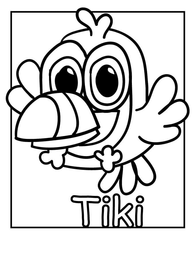 93 Tiki Coloring Pages Printable 55