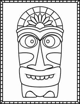 93 Tiki Coloring Pages Printable 6