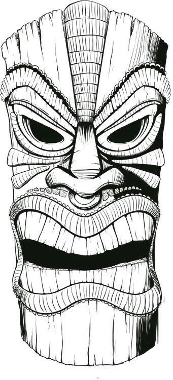 93 Tiki Coloring Pages Printable 62