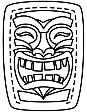 93 Tiki Coloring Pages Printable 76