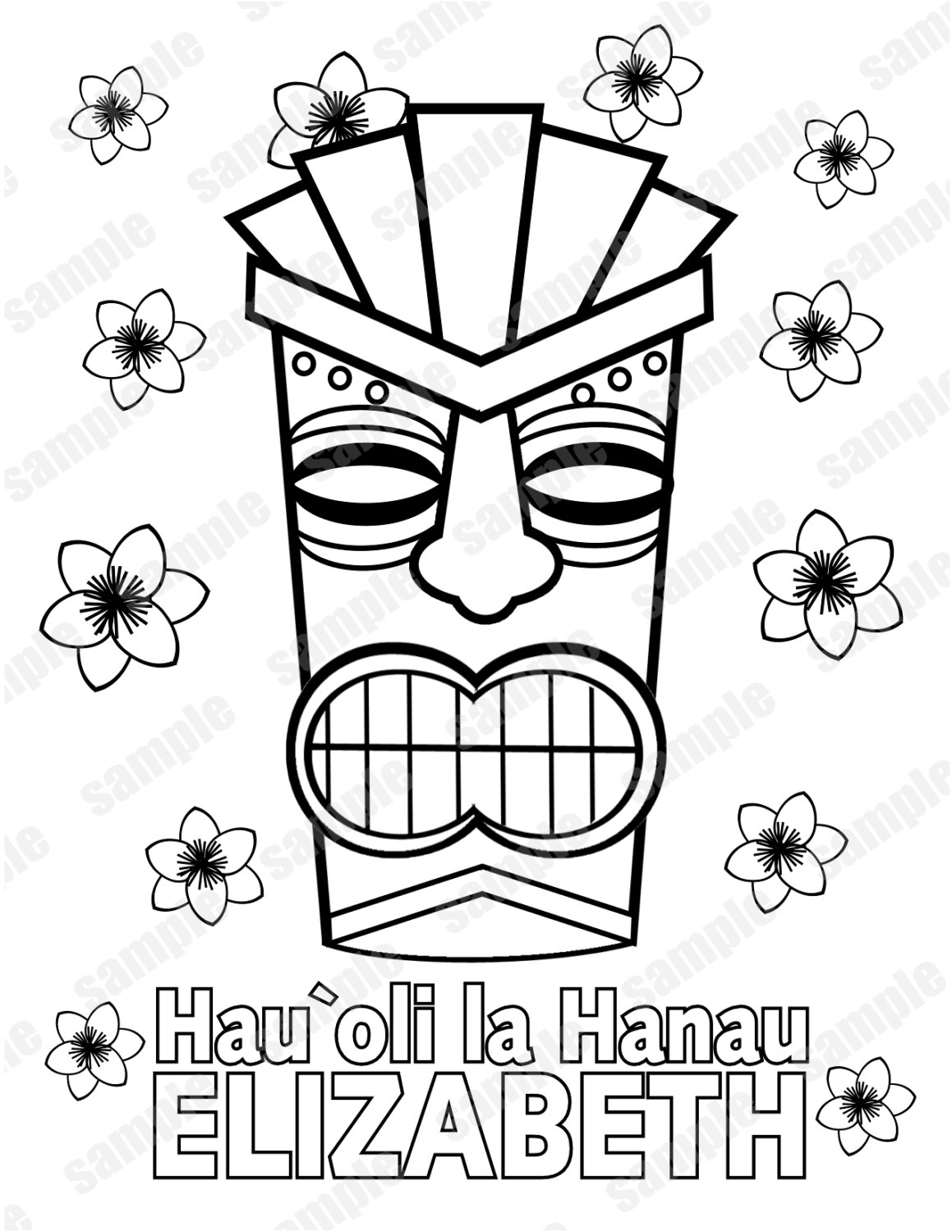 93 Tiki Coloring Pages Printable 79