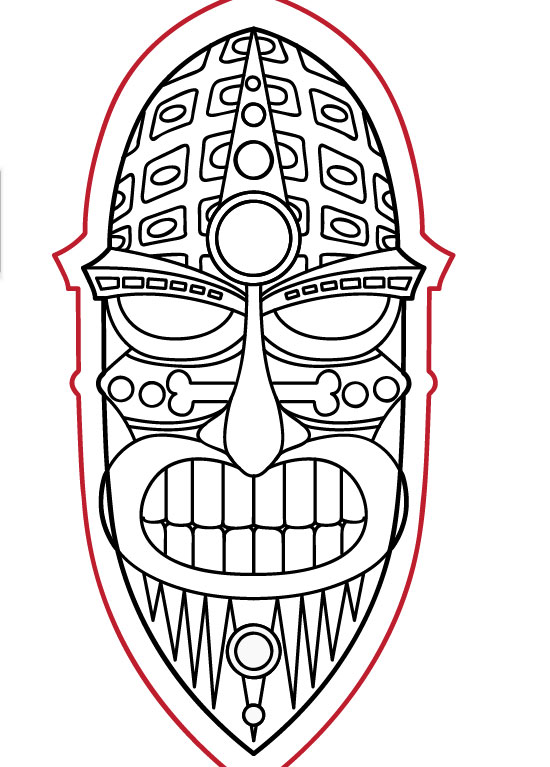 93 Tiki Coloring Pages Printable 81