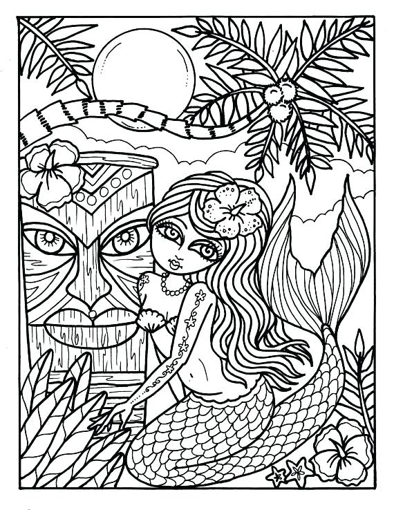 93 Tiki Coloring Pages Printable 83