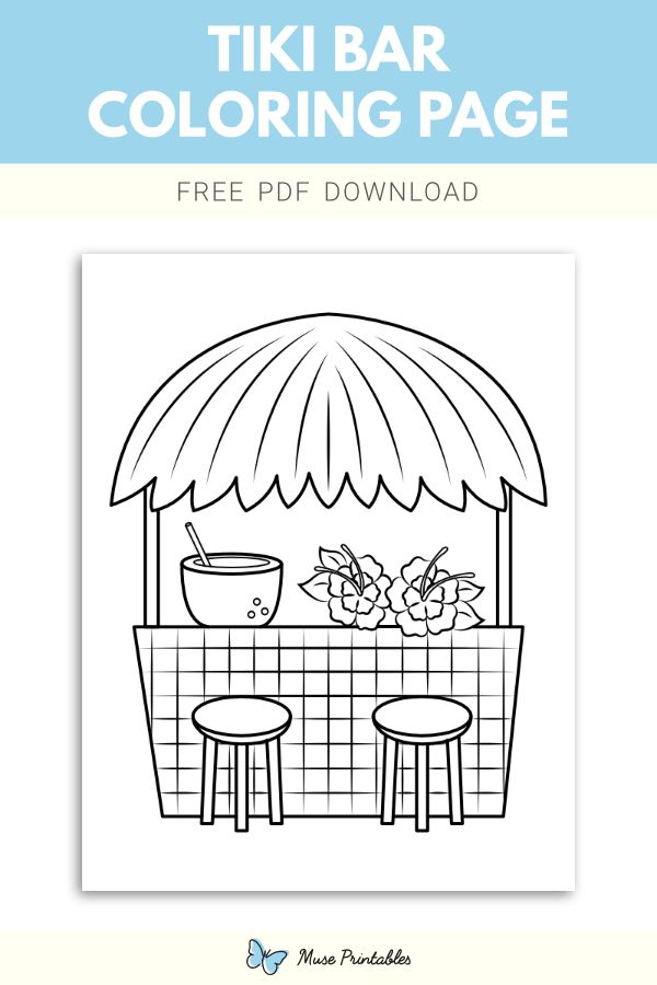 93 Tiki Coloring Pages Printable 89