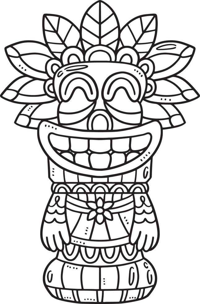 93 Tiki Coloring Pages Printable 9