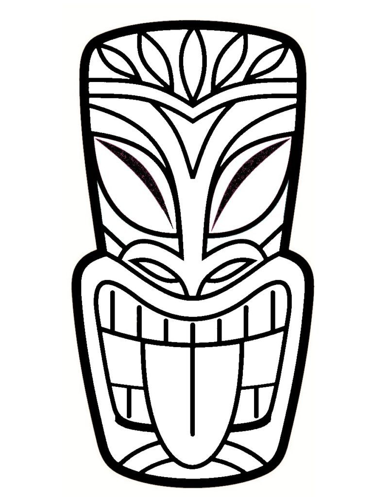 93 Tiki Coloring Pages Printable 98