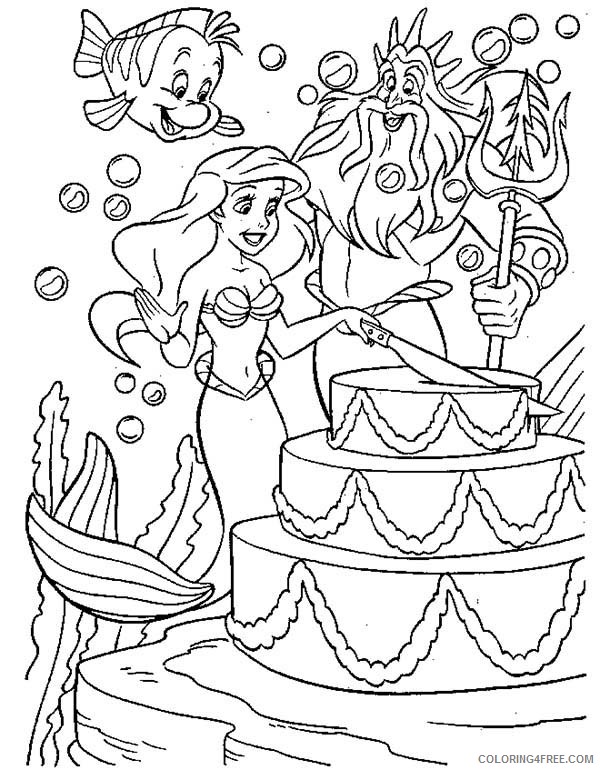 94 King Triton Coloring Page Printable 17