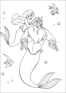 94 King Triton Coloring Page Printable 29