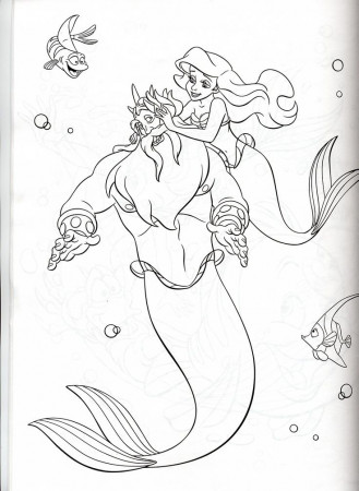 94 King Triton Coloring Page Printable 36