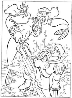 94 King Triton Coloring Page Printable 4