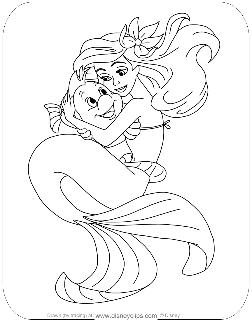 94 King Triton Coloring Page Printable 43