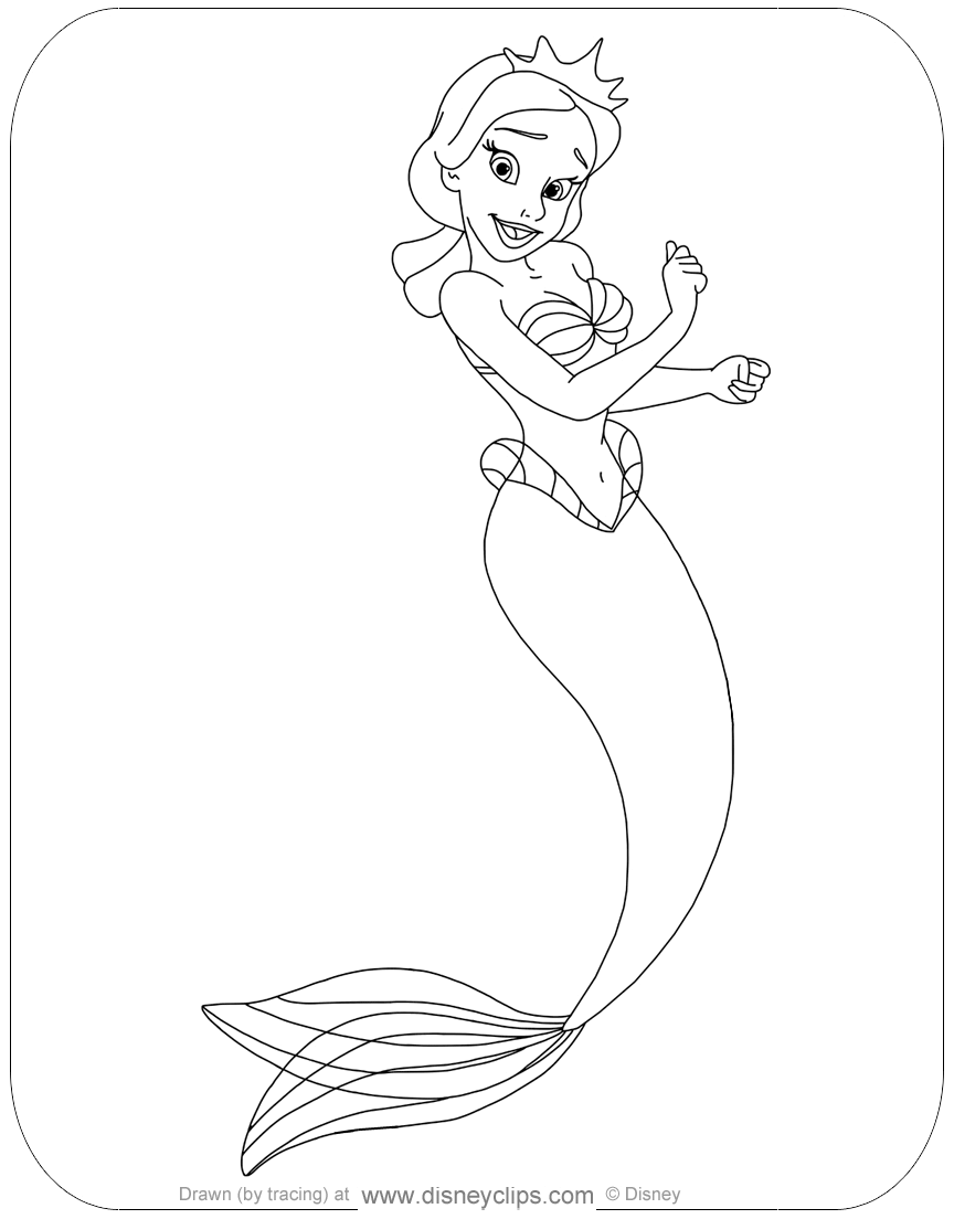 94 King Triton Coloring Page Printable 44