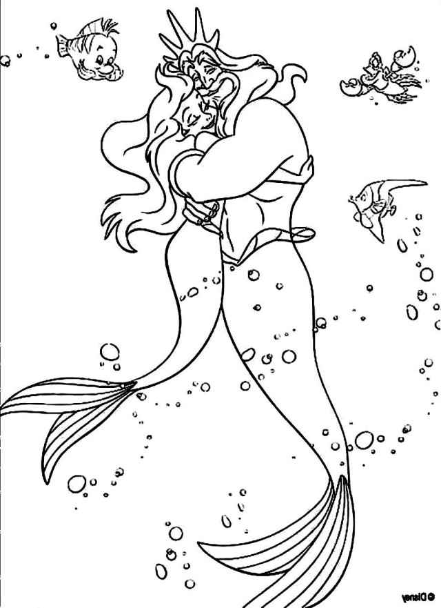 94 King Triton Coloring Page Printable 55