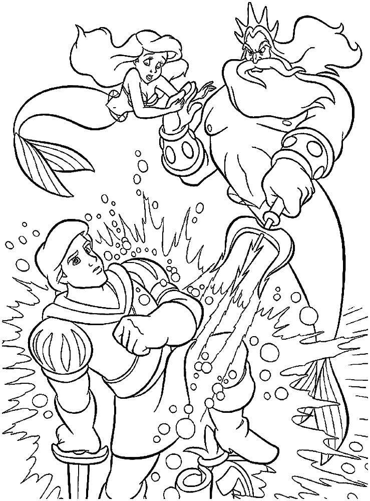 94 King Triton Coloring Page Printable 57