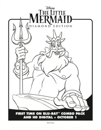 94 King Triton Coloring Page Printable 60