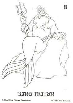 94 King Triton Coloring Page Printable 64