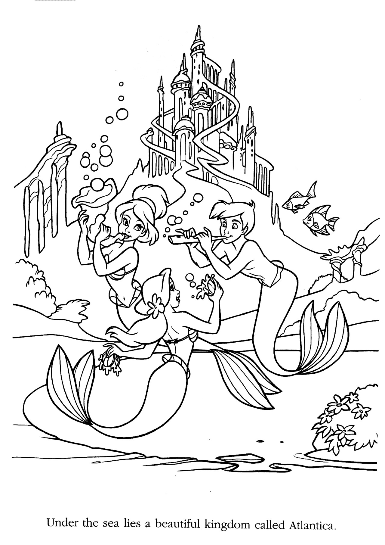 94 King Triton Coloring Page Printable 74