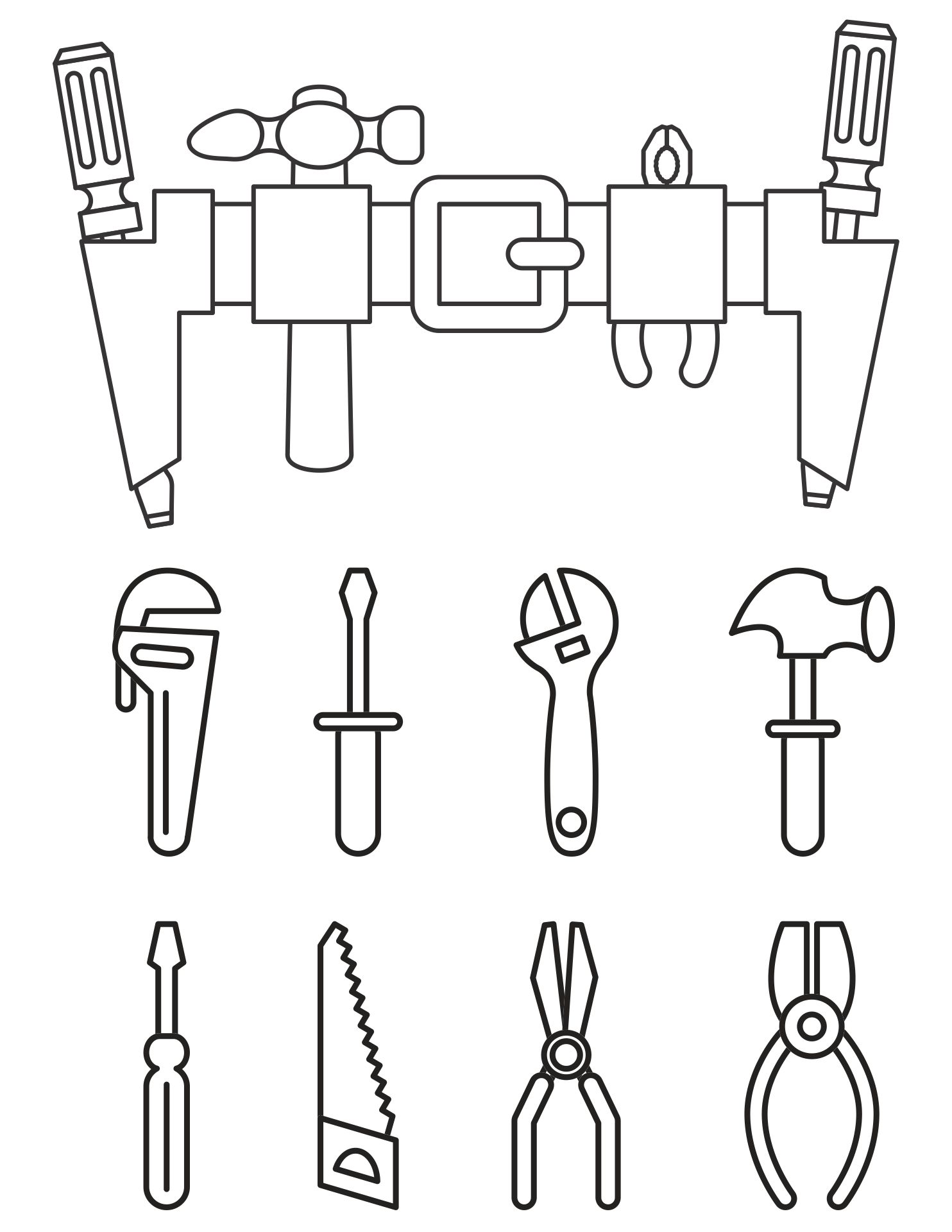 98 Tool Coloring Pages Printable 10