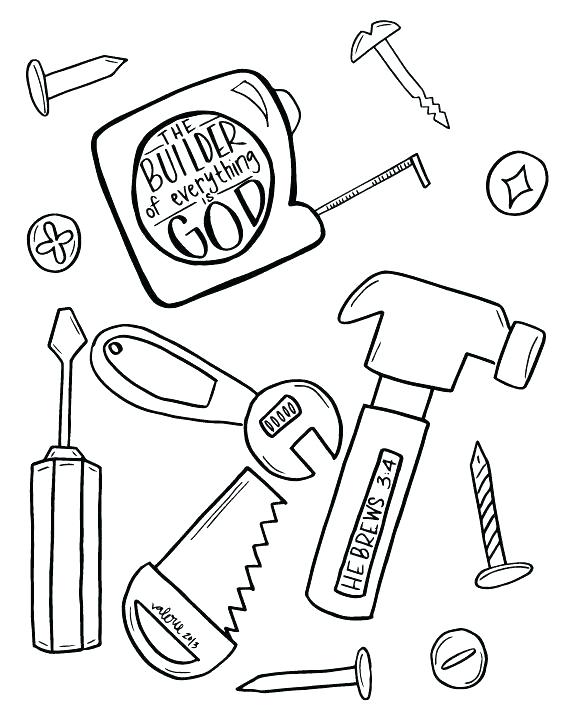 98 Tool Coloring Pages Printable 6