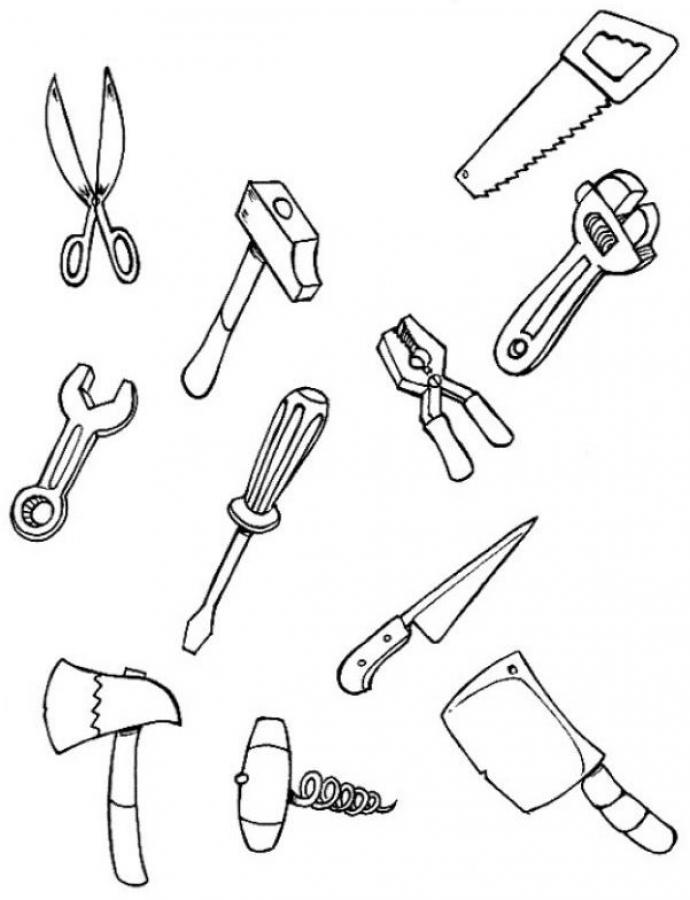 98 Tool Coloring Pages Printable 78