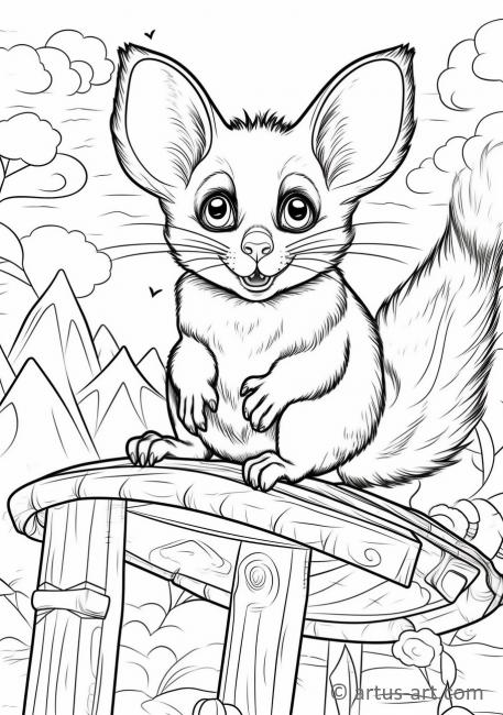 99 Sugar Glider Coloring Pages Printable 4