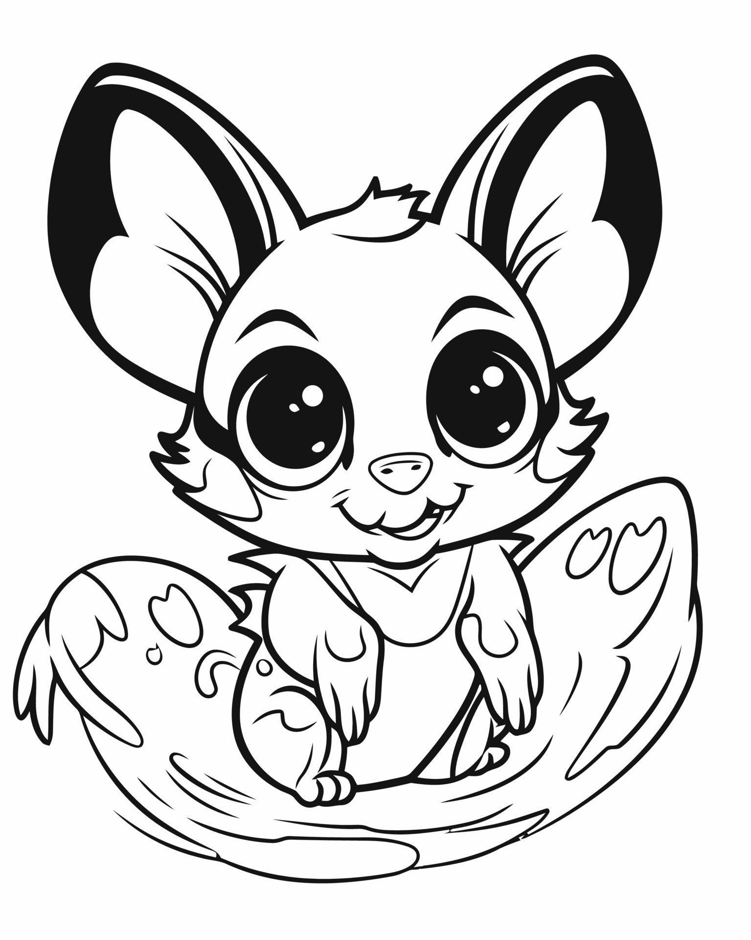 99 Sugar Glider Coloring Pages Printable 51