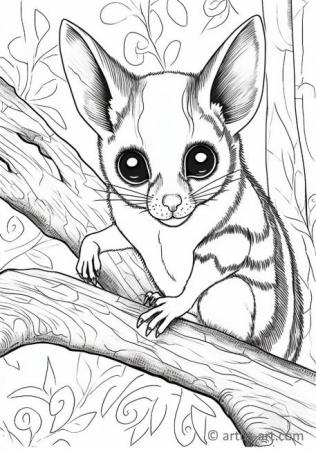 99 Sugar Glider Coloring Pages Printable 55