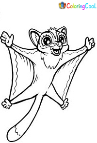 99 Sugar Glider Coloring Pages Printable 62