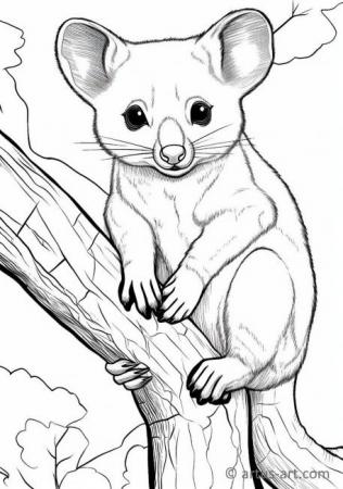 99 Sugar Glider Coloring Pages Printable 68