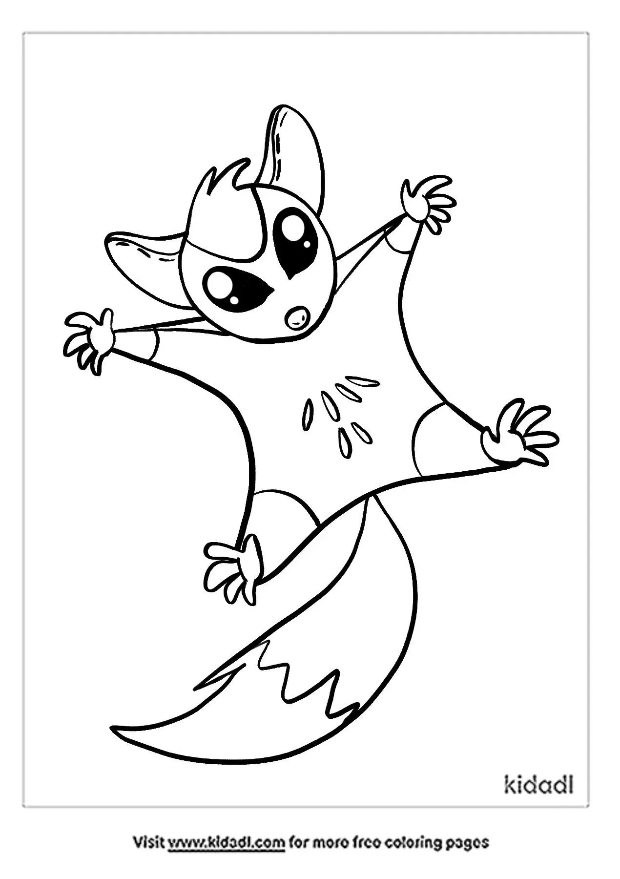 99 Sugar Glider Coloring Pages Printable 72