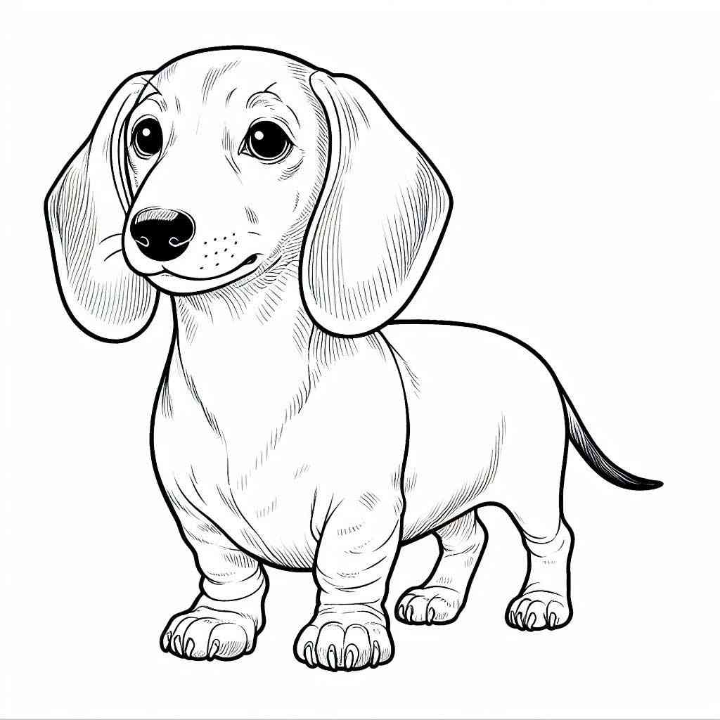 30 Dachshund Coloring Pages Printable 11