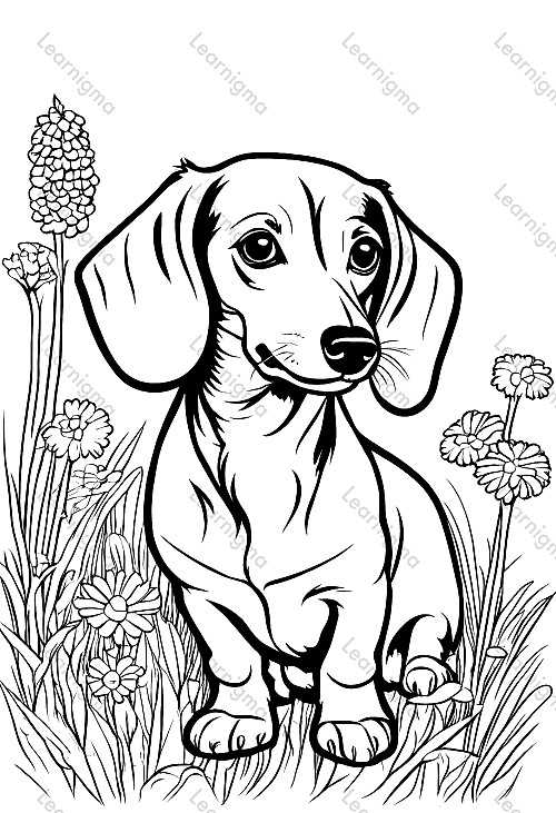 30 Dachshund Coloring Pages Printable 27