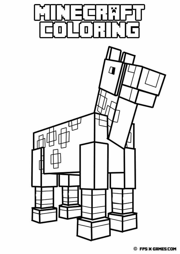 30 Minecraft Dinosaur Coloring Pages Printable 24