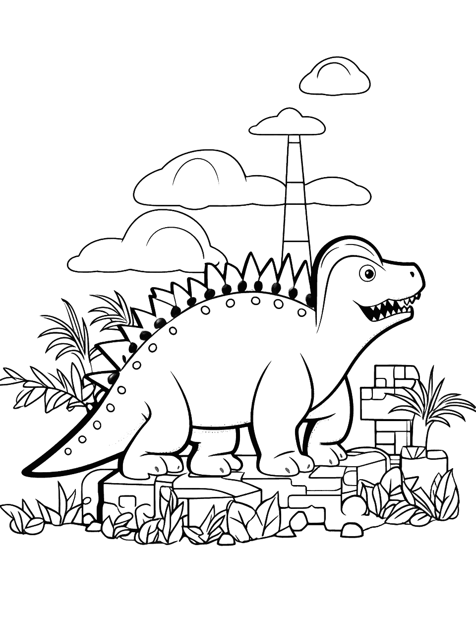 30 Minecraft Dinosaur Coloring Pages Printable 27