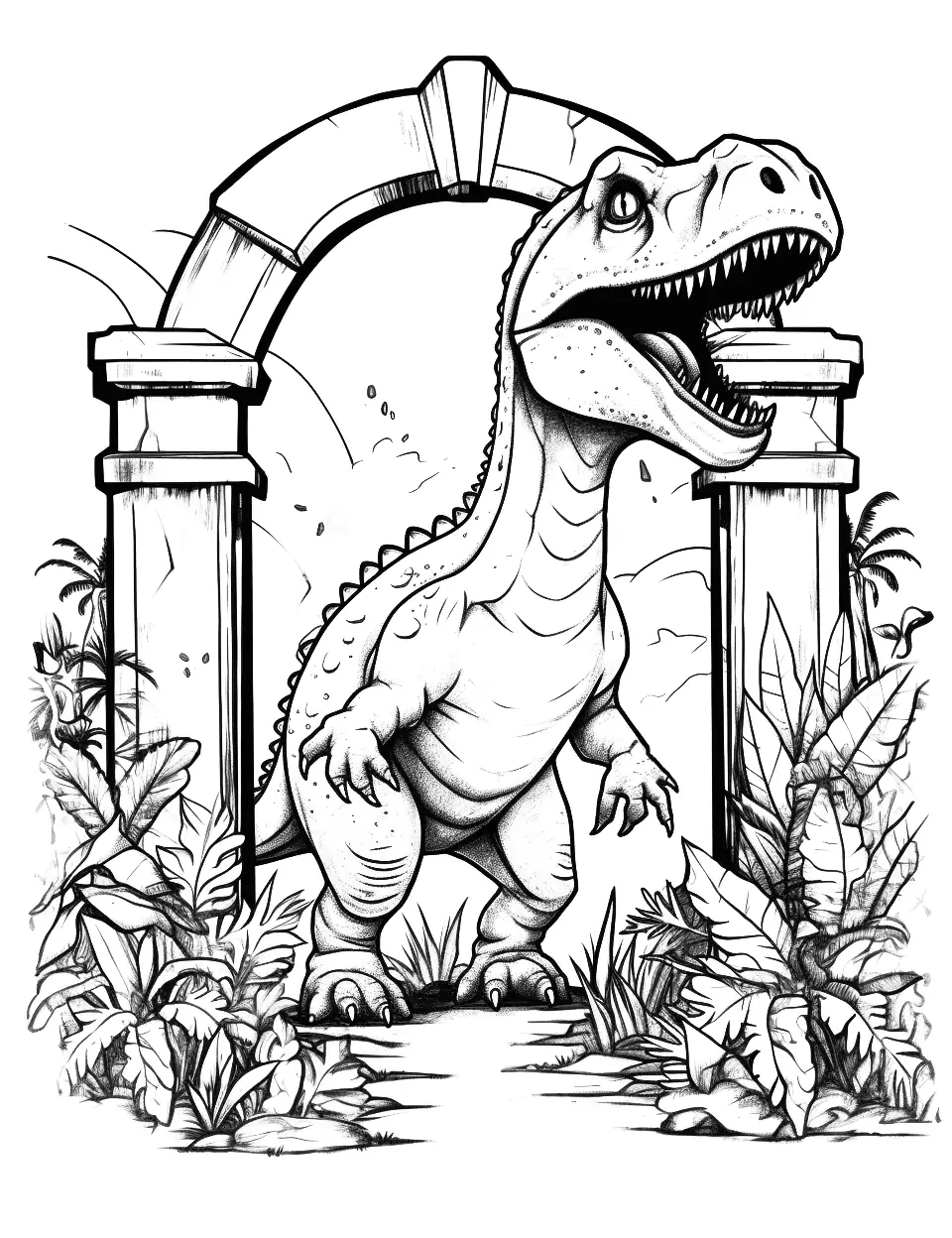 30 Minecraft Dinosaur Coloring Pages Printable 5