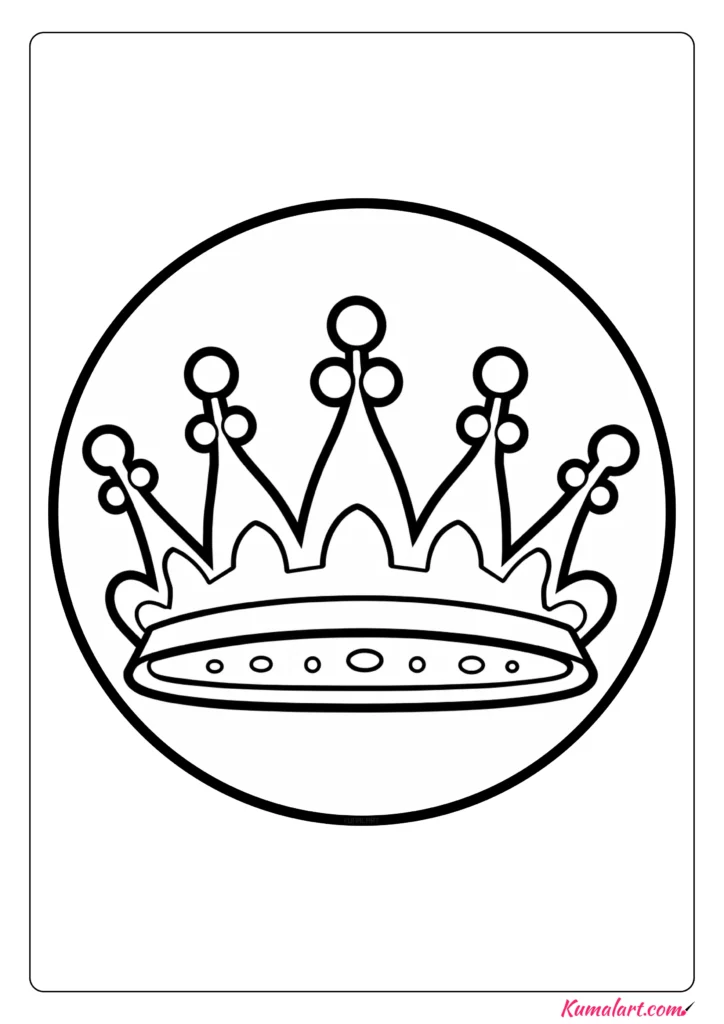 30 Princess Crown Coloring Pages Printable 10