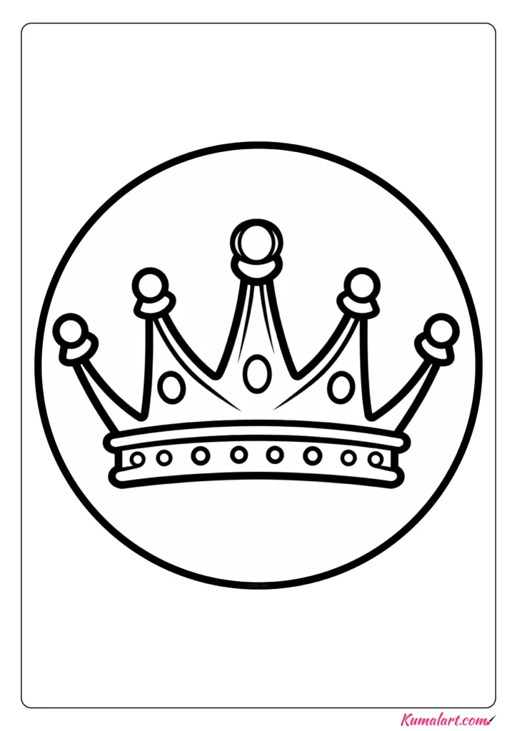 30 Princess Crown Coloring Pages Printable 11