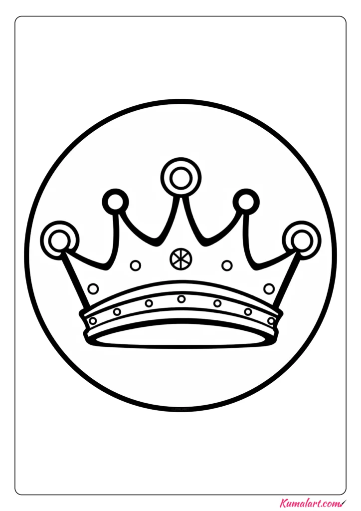 30 Princess Crown Coloring Pages Printable 15